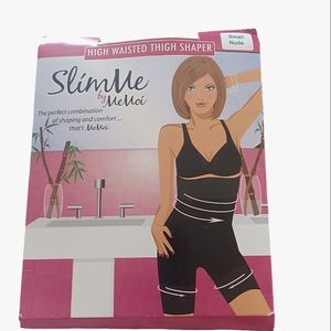 SlimMe by Memoi High Waisted Thigh Shaper Small Nude
